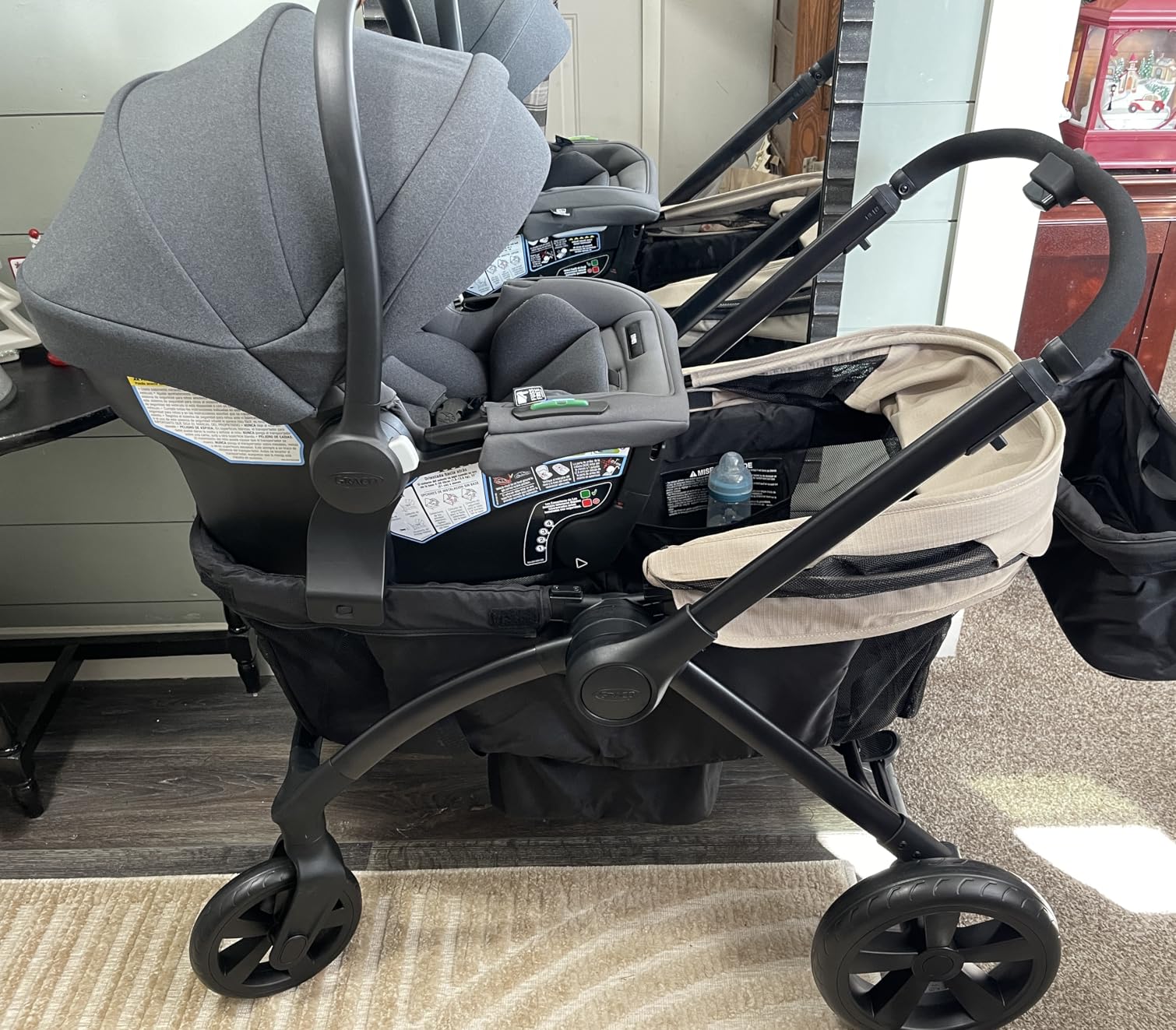 Graco Gomax Infant Car Seat, Orchid Haze, Lightweight, Reclining Rear Facing Car Seat Installs with or Without a Base customer photo 1