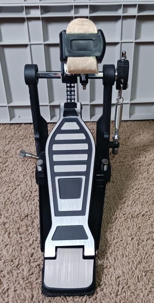 Double Kick Bass Drum Pedal Heavy-Duty Double Chain Bass Pedal Foot customer photo 2