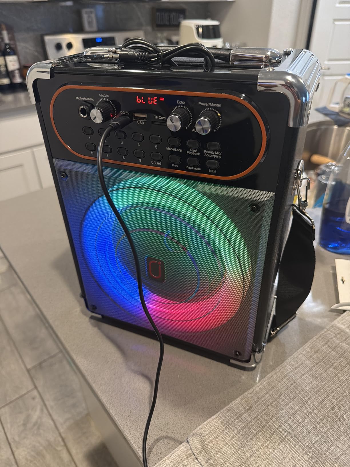 Karaoke Machine with 2 Zero Delay Mics for Adults, Karaoke Set for Parties customer photo 1