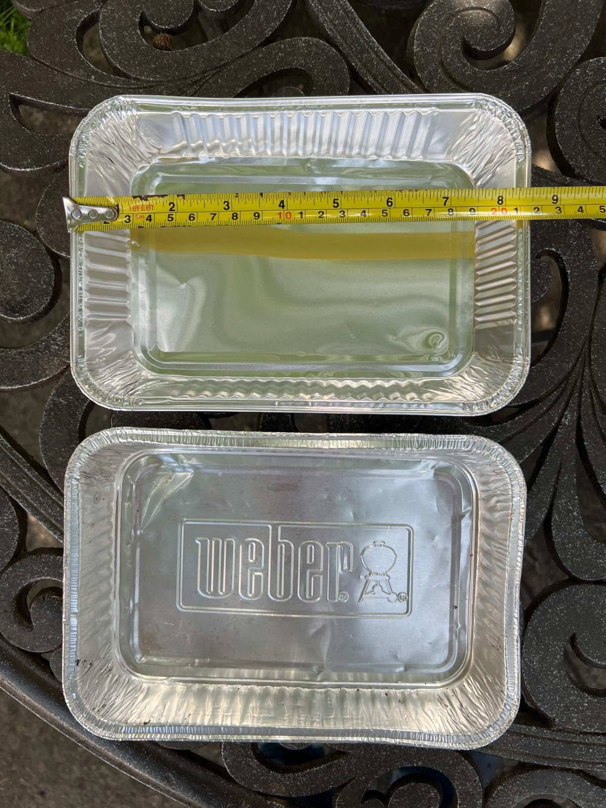 Aluminum Drip Pans for Weber - Disposable Foil Grease Trays Compatible with Weber Grills Spirit Gas Grills, Q Grills, Genesis and Genesis II LX 200 300 Series, Replacement Liners 8.5