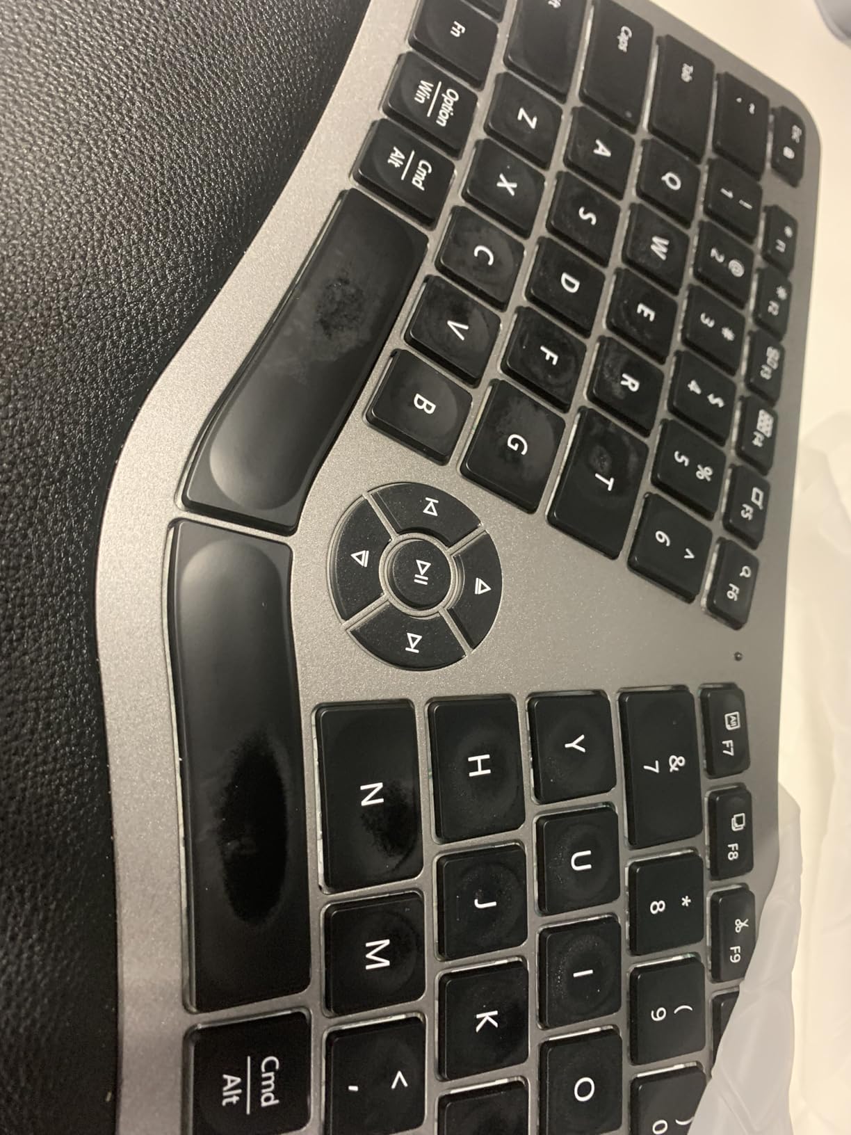 ProtoArc EK01 Plus Backlit Bluetooth Ergonomic Keyboard, Full Size, Grey customer photo 2
