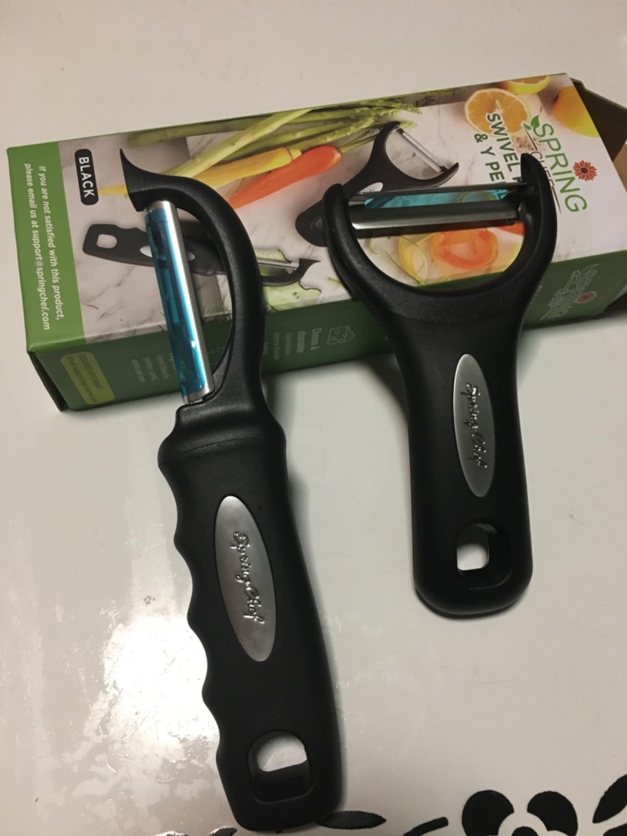 Spring Chef Premium Y & Vegetable Julienne Peeler Set for Kitchen with Stainless Steel Sharp Blades customer photo 2