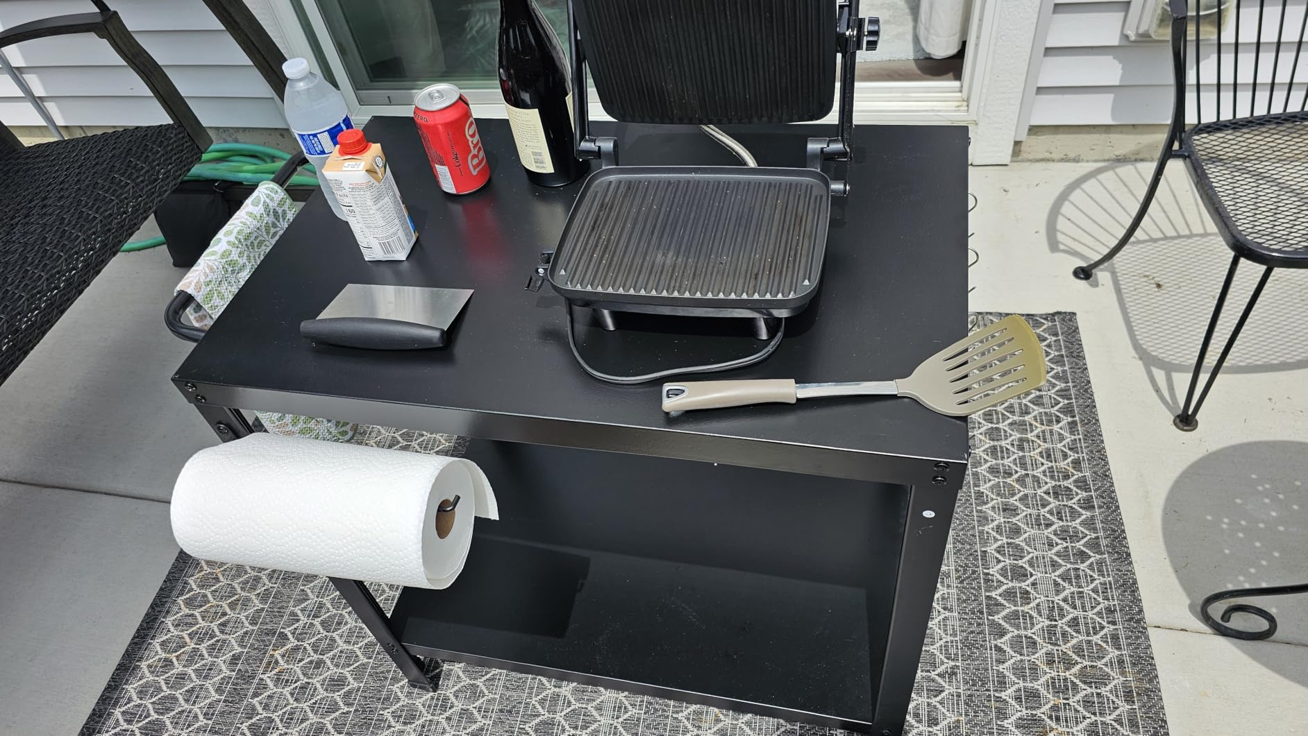 Yozoia Outdoor Grill Table for Blackstone Griddle, Grill Cart with Wheels customer photo 2