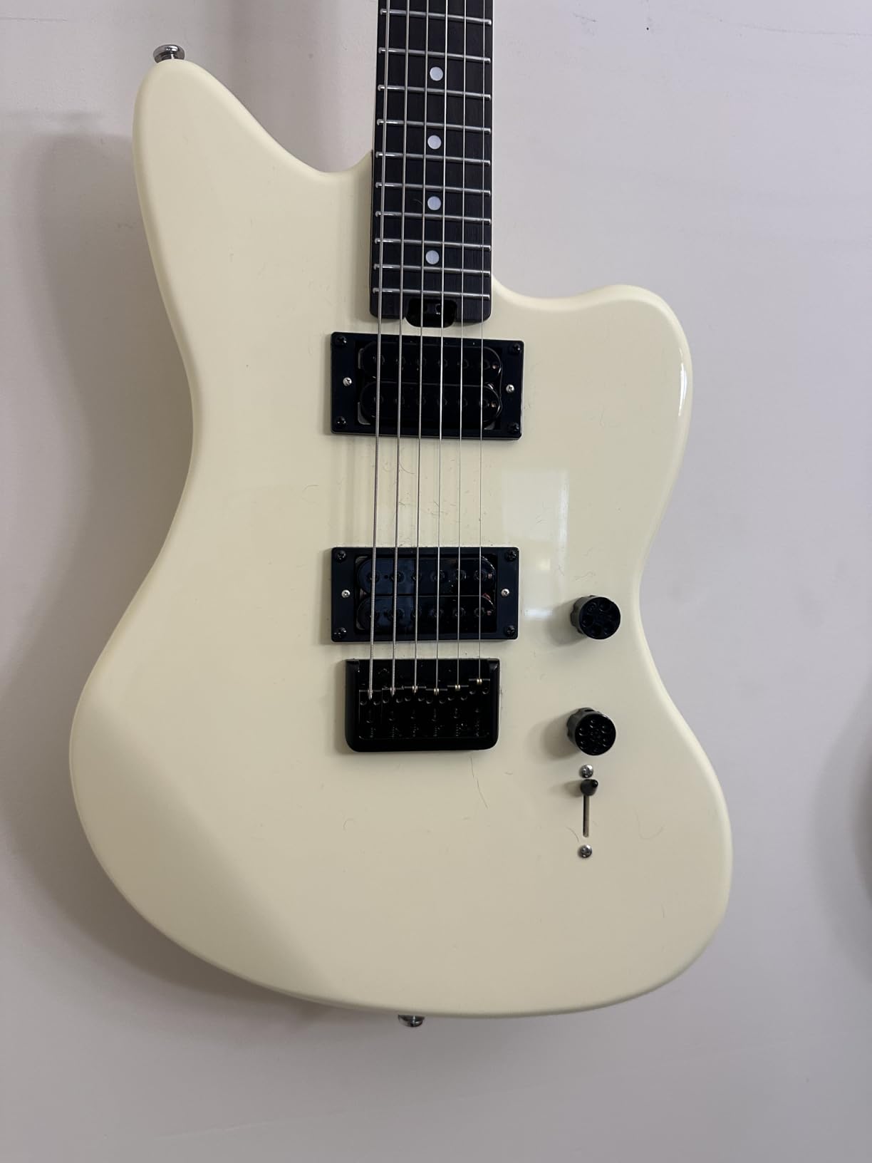 KGD Jazzmaster Mahogany Solid Body Electric Guitar,Roasted Maple Neck and Rosewood fingerboard,Bone Nut,6-String H-H Guitar,Professional/Full Size/Electric Guitars for Adults customer photo 2