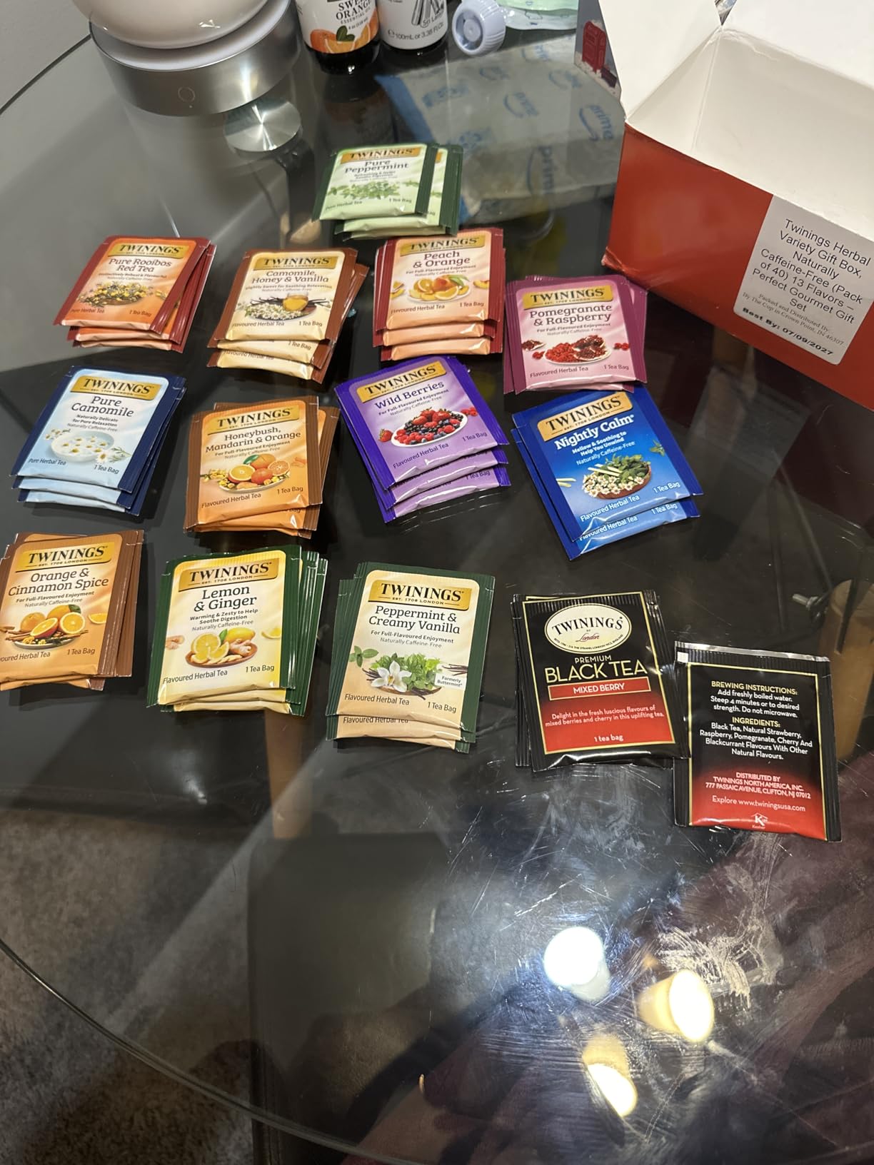 Twinings Assorted Herbal, Naturally Caffeine-Free Tea Bag Sampler, 40 Count customer photo 2