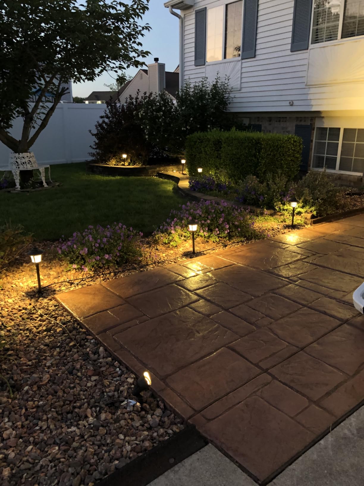 EDISHINE 3W 120LM LED Pathway Lights & 3.2W 240LM Spotlights Kit customer photo 1