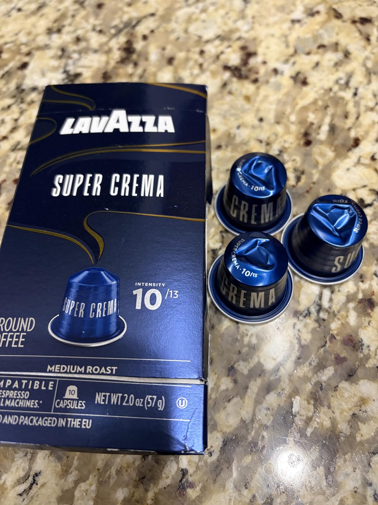 Lavazza Super Crema Aluminum Capsules Compatible with Nespresso* Original Machines, Medium Roast, Arabica and Robusta Blend (10 Capsules) customer photo 1