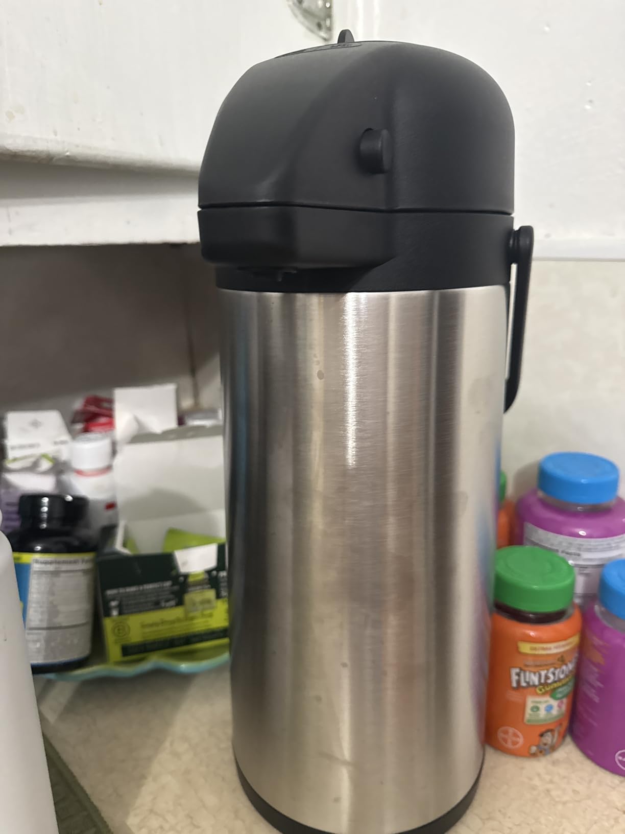 Coffee Carafe for Keeping Hot, 102OZ / 3L Airpot Coffee Dispenser with Pump customer photo 2