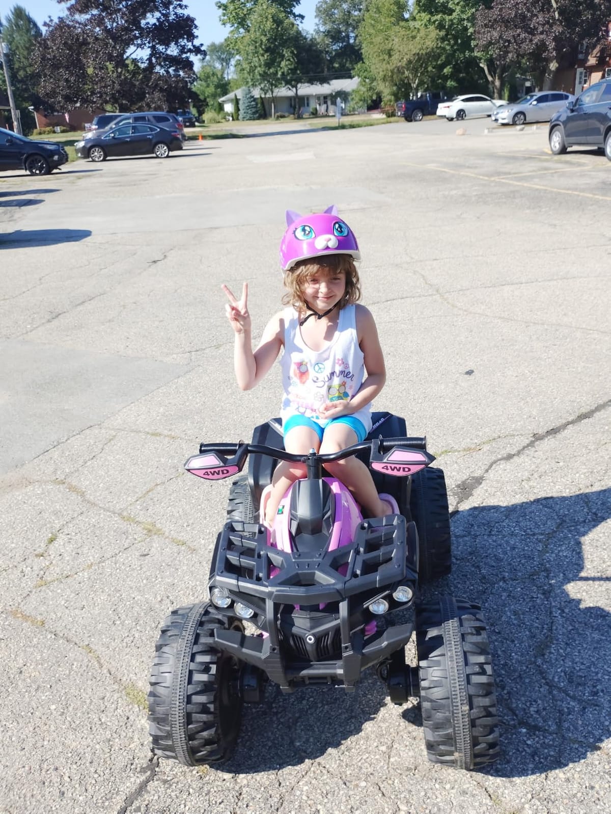 JOYRACER 24V Kids ATV 4 Wheeler, 4x4 Ride On Toys Car w/ 800W Motors, 9AH Battery Powered Car w/Remote Control, Bluetooth, MP3, USB, Spring Suspension, 2-Seater Quad for Boys Girls, Black customer photo 1