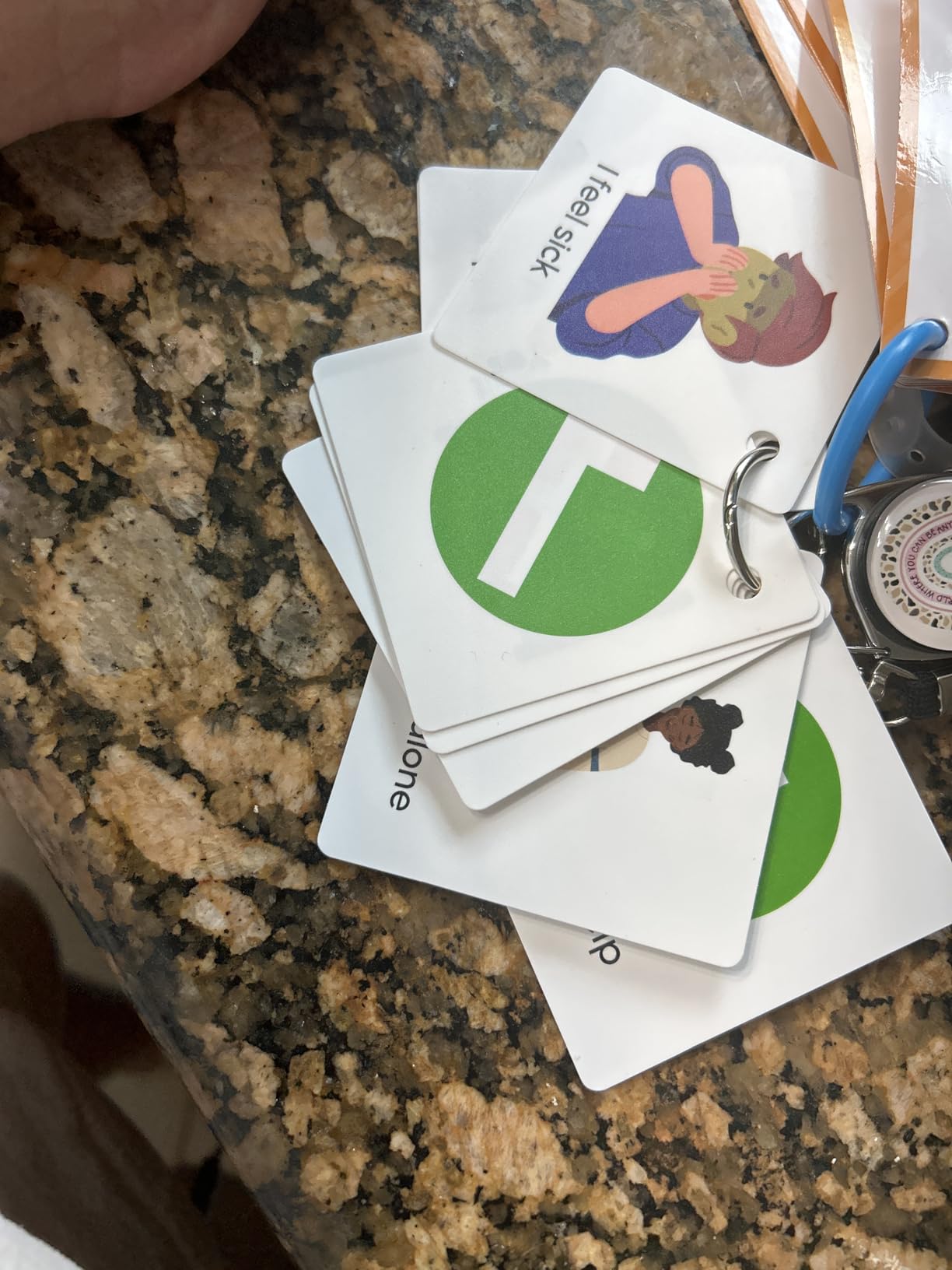 Plastic Communication Cards for Non Verbal Children and Adults with Autism, Speech Delay Visual aid customer photo 1