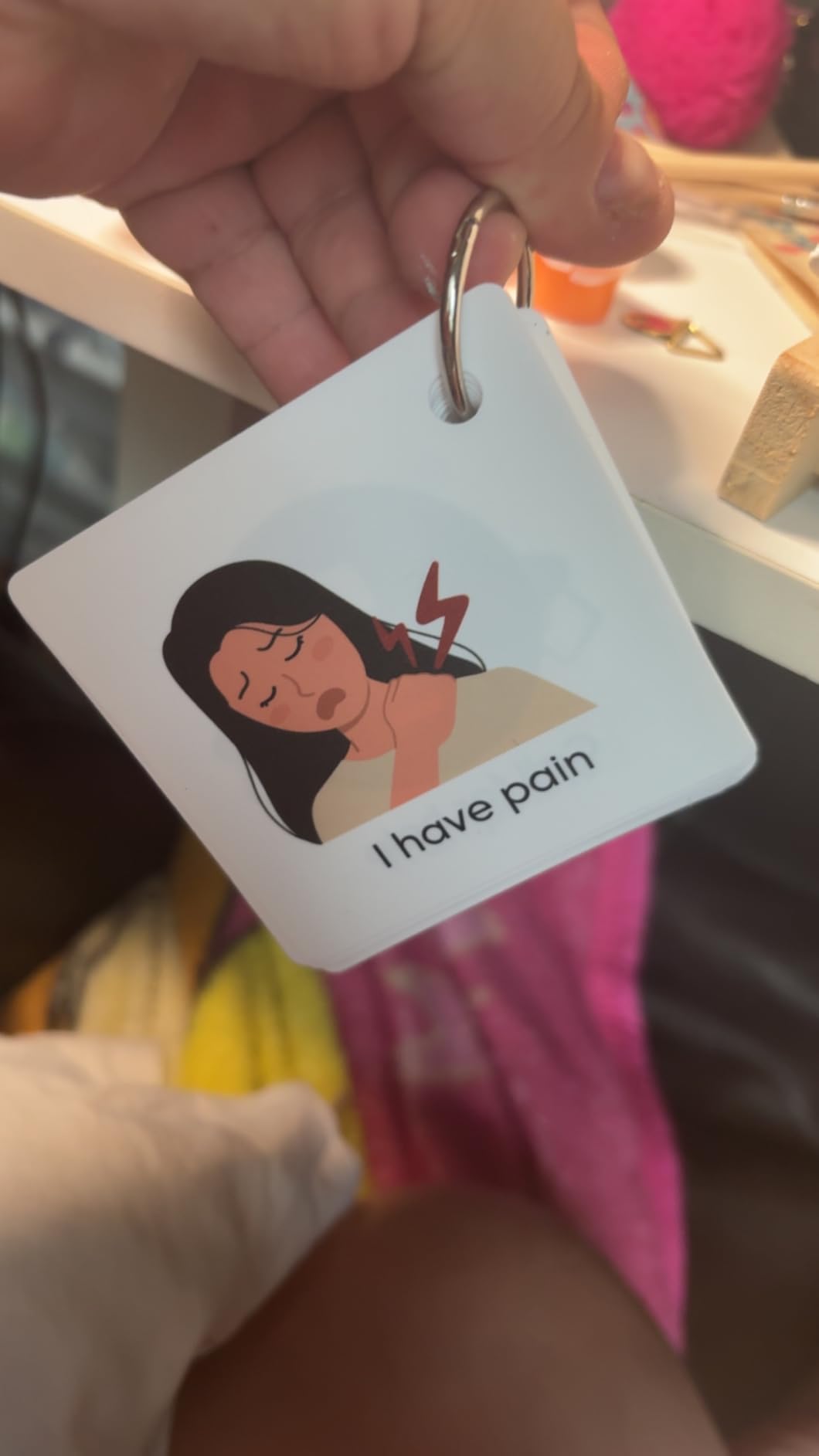Plastic Communication Cards for Non Verbal Children and Adults with Autism, Speech Delay Visual aid customer photo 2