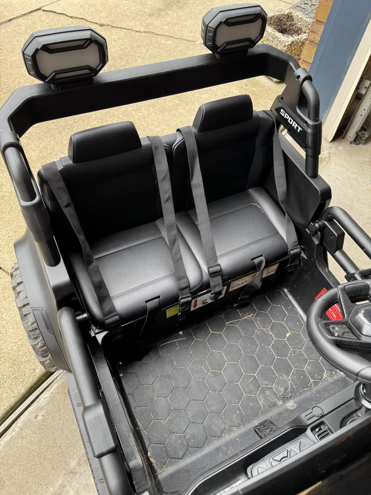 Best Choice Products Kids 24V 2-Seater Electric Ride On Car Truck w/ 132lb Weight Capacity, Parent Control, Bluetooth, LED Lights - Red customer photo 1