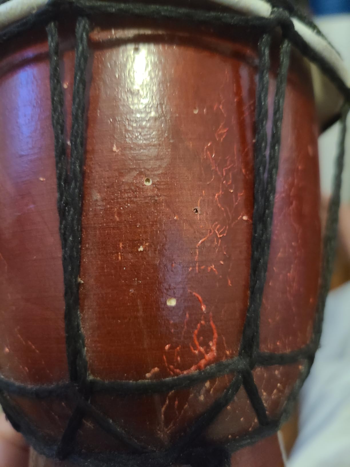 Wood Djembe Drum African Drums for Adults 8.5'' x 16'', Painted | Handmade West African Mahogany Djembe with Goatskin Drumhead Hand Drum Musical Instruments for Beginners,(Colorful) customer photo 2