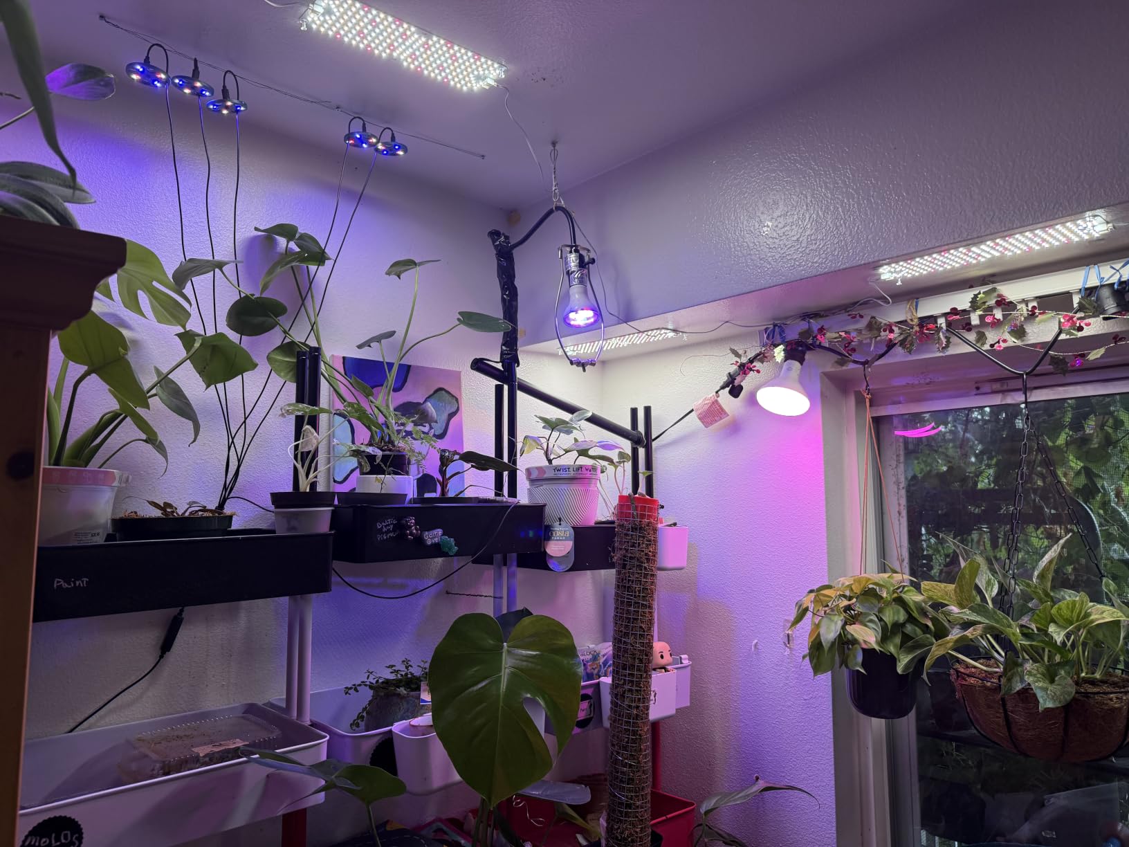 SDOVUERC Full Spectrum Grow Panel Lights for Indoor Plants and Shelves. customer photo 2