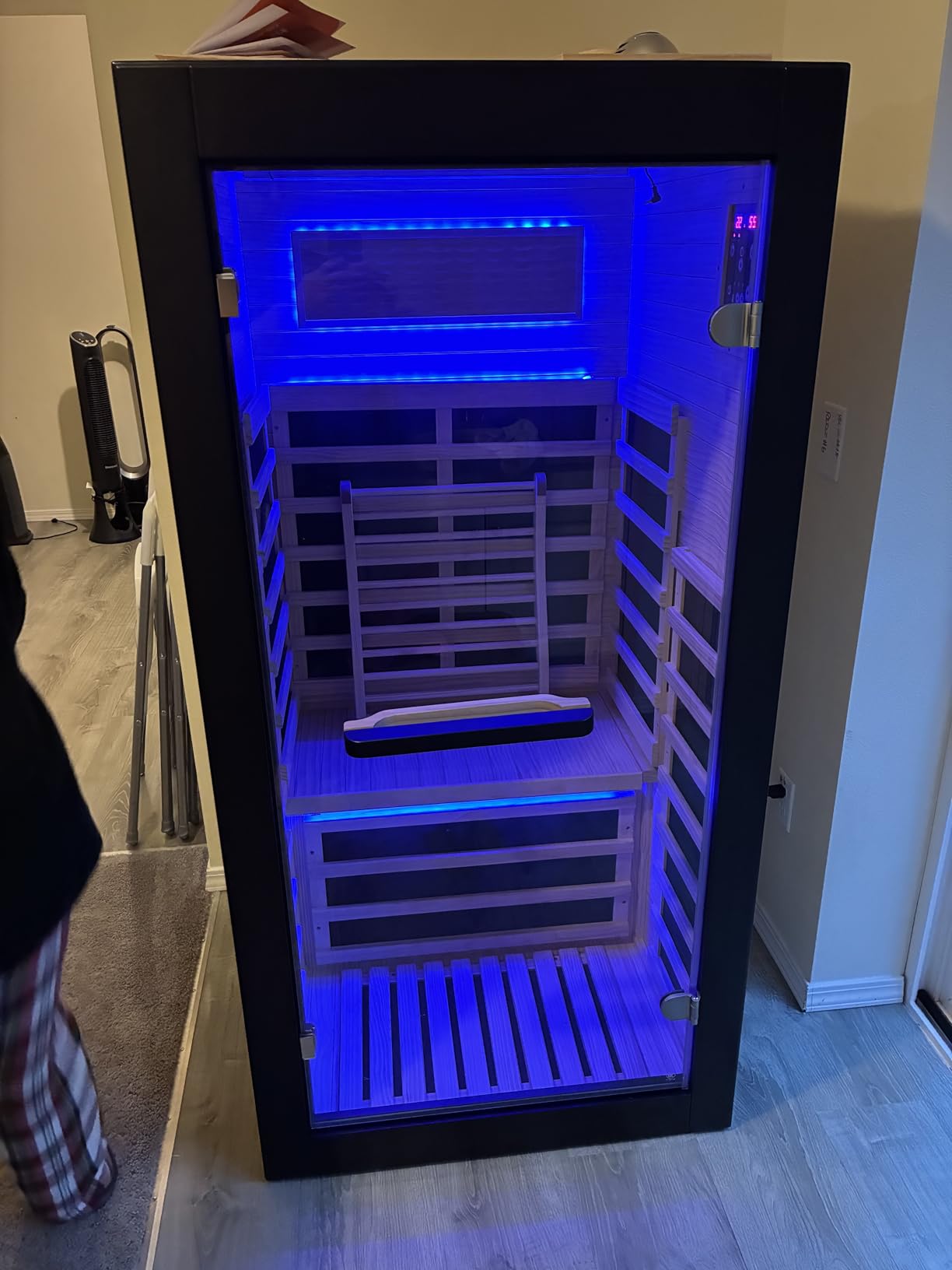 OUTEXER 2 Person Infrared Sauna Room Far Infrared 120V Canadian Hemlock customer photo 2
