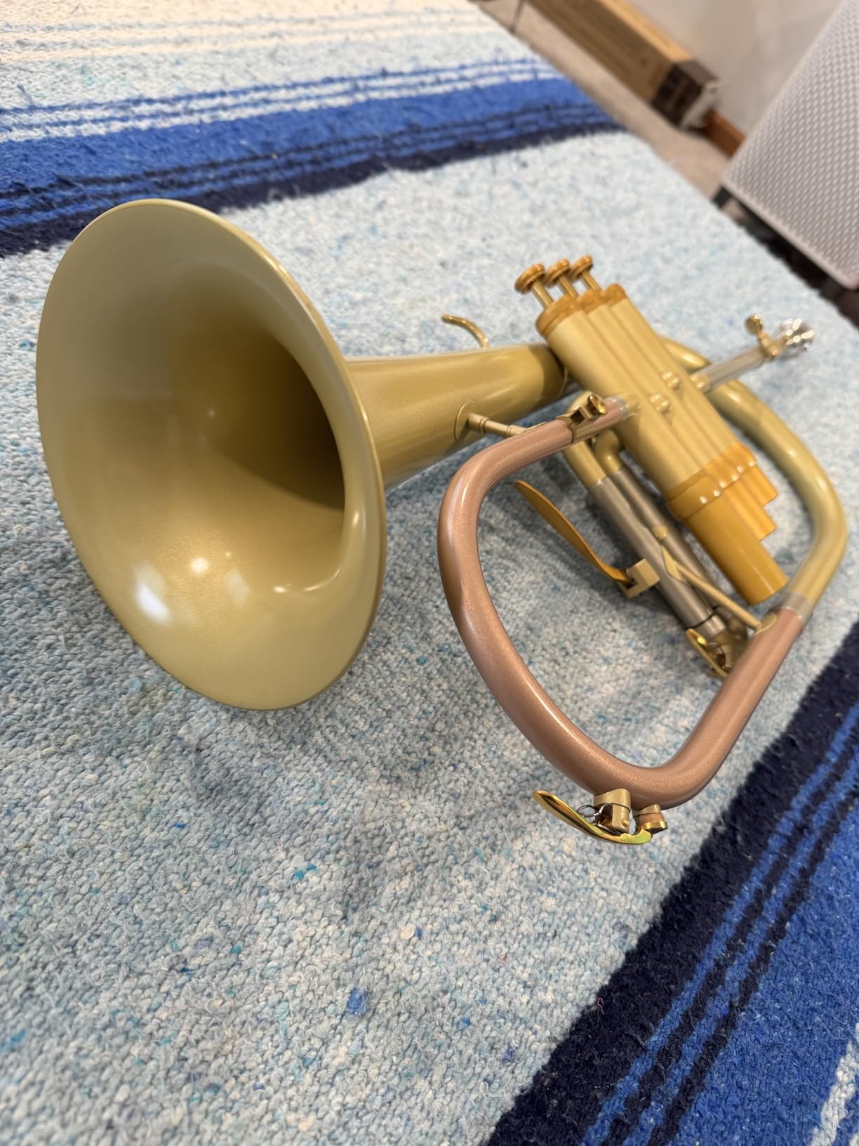 FH-8390 BB Flugelhorn Jazz 155mm Brass Bell Stainless Steel Valves customer photo 2