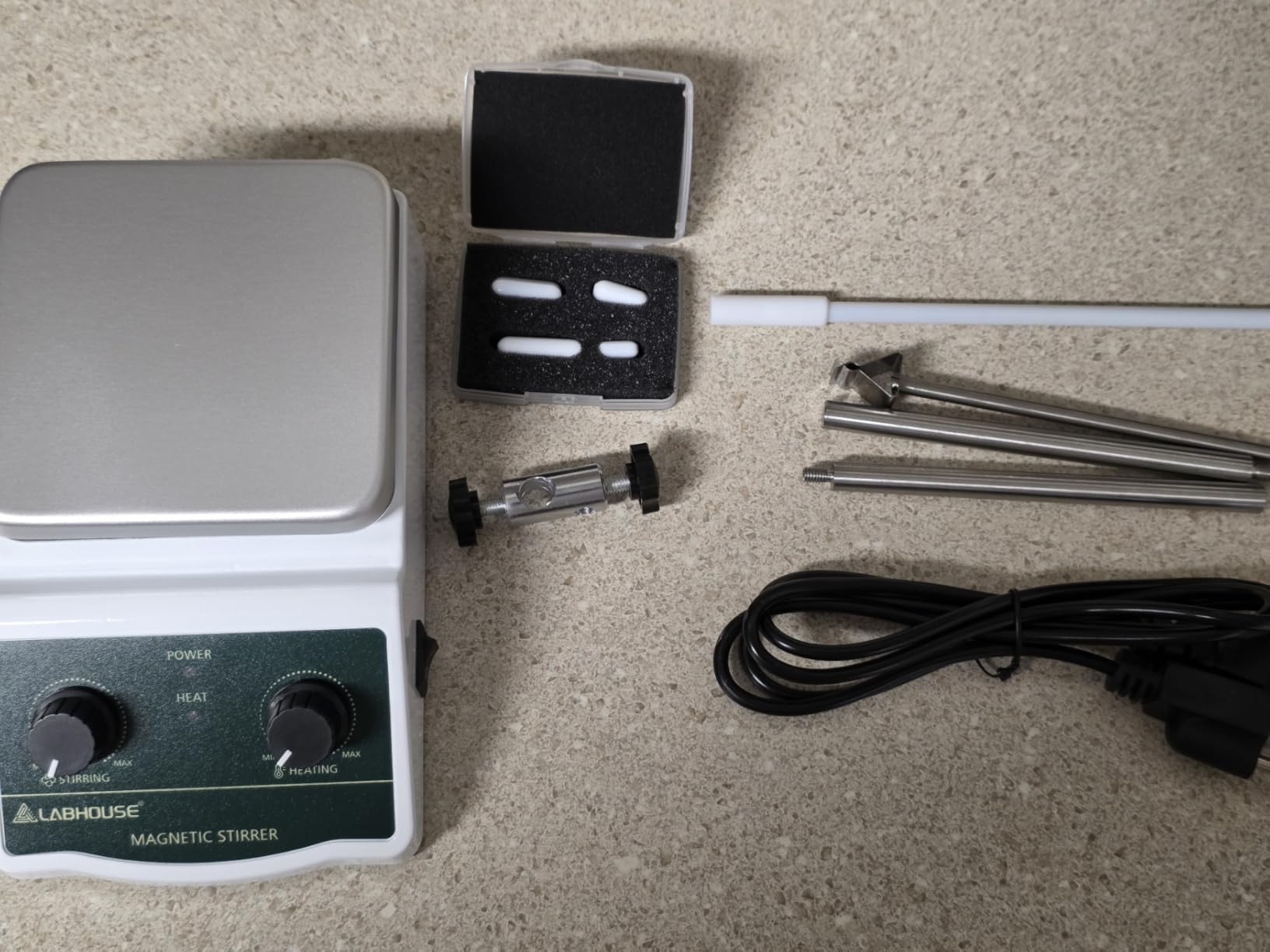 LHS-2 Magnetic Stirrer Hot Plate, 300°C/572°F, 2000RPM, 2L customer photo 2