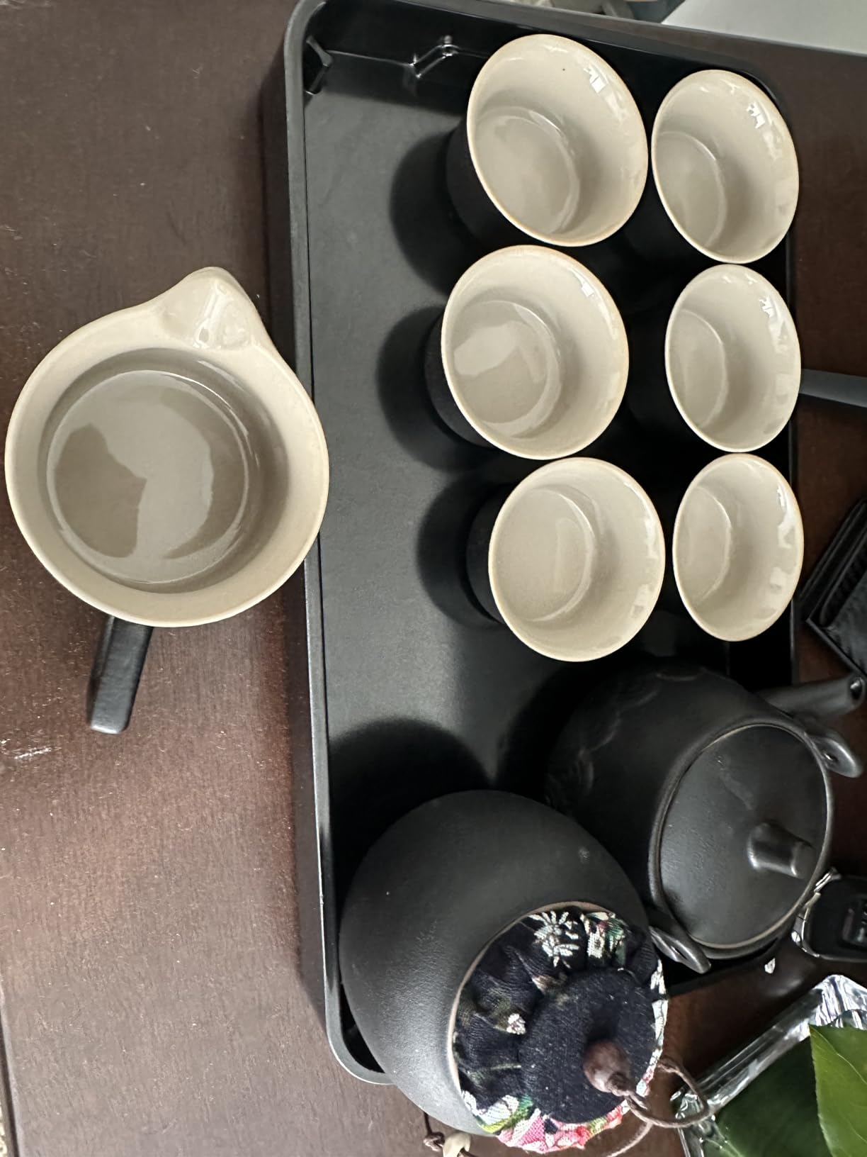 ICHAG 14-Piece Chinese Gongfu Tea Set, Yangzhi Jade Porcelain Gaiwan Tea Set with Anti-Mold Resin Tray & Color-Changing Tea Pet, Portable Travel Kit for Home, Office, Camping, Gift for Tea Lovers customer photo 2