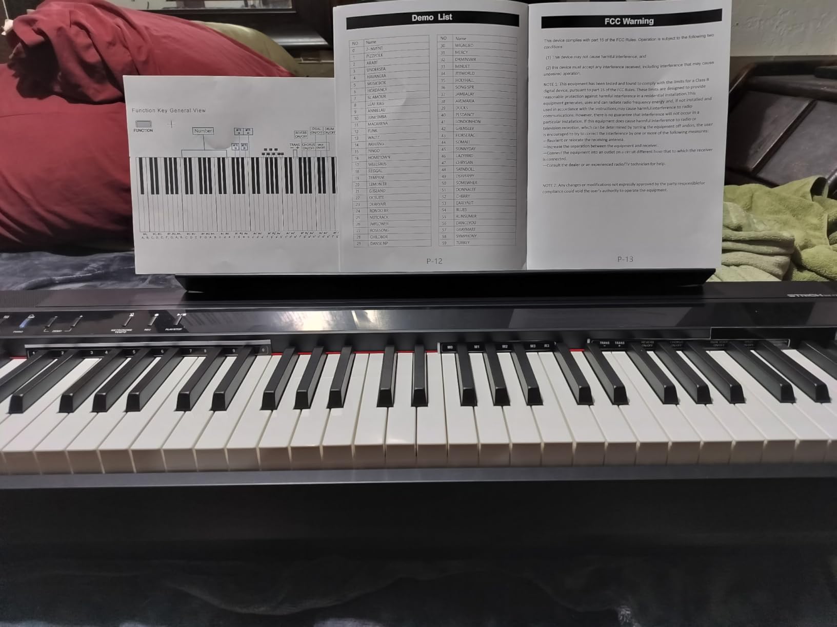 STRICH Digital Piano 88 Key Full Size Weighted Keyboard, Hammer-Action Portable Electric Piano For Beginner Adults, Bundle With Sustain Pedal, Piano Stickers, Music Rest, Black, SDP-P7 customer photo 1