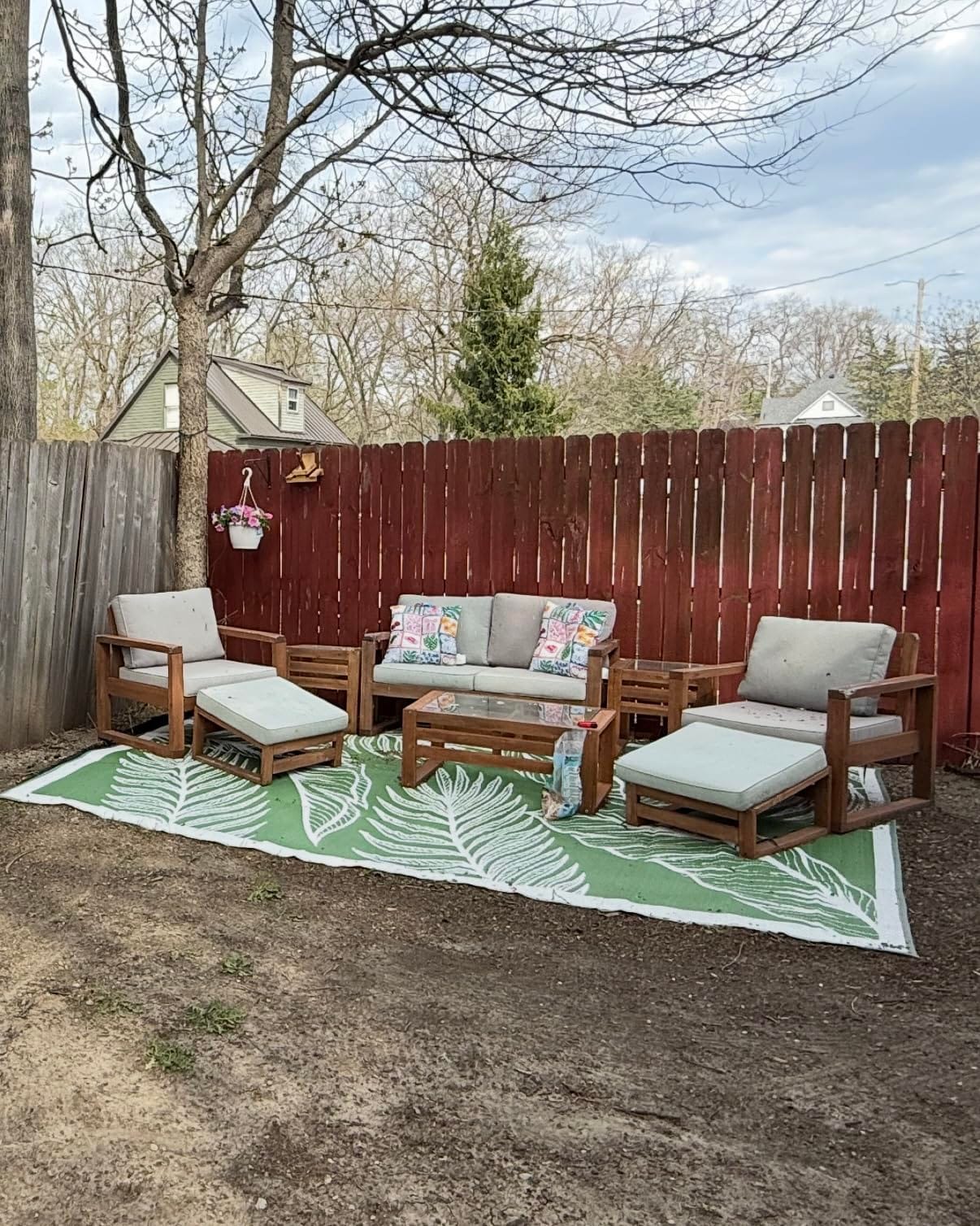 loriano Patio Furniture Cover Set Waterproof 4 Piece Beige Large customer photo 1