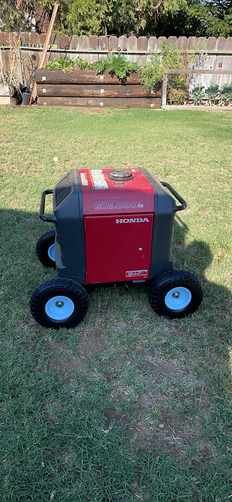 All Terrain Wheel Kit - fits Honda EU3000is Generator, Solid Never Flat Tires (White Wheels) customer photo 1