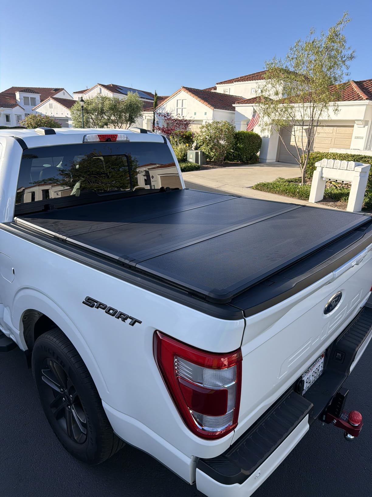 Tutel Low Profile Hard Shell Folding Truck Bed Tonneau Cover|Fits 2015-2026 Ford F-150 6.5' Bed (78