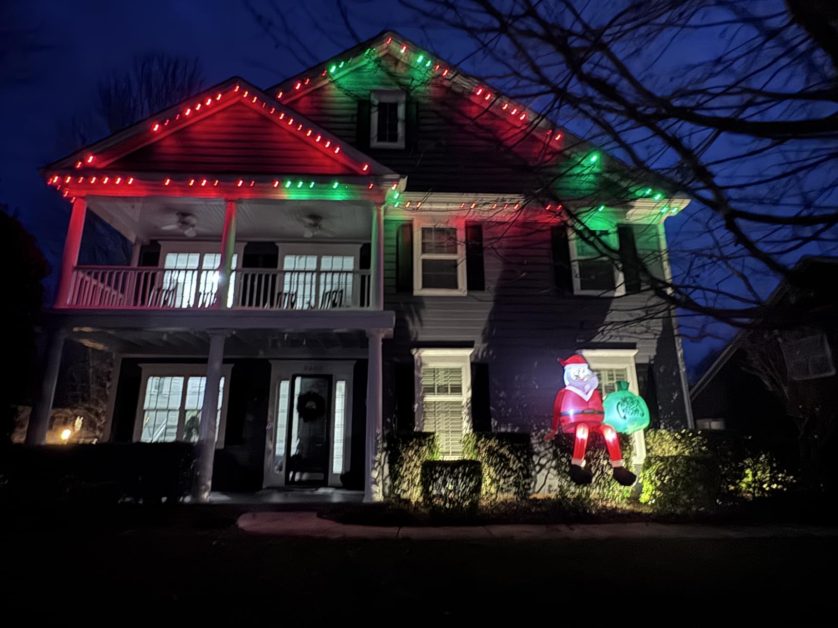 16FT Giant Christmas Inflatables Gingerbread Man, Sitting Gingerbread Inflatable Christmas Decorations with LED Lights, Christmas Blow Up Yard Decorations for Yard Roof Garden Lawn Decorations customer photo 1