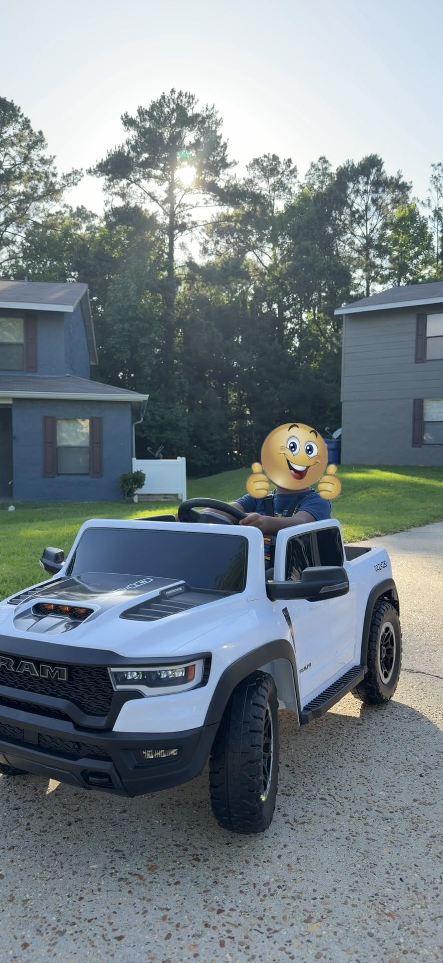 First Ride On 2 Seater Electric Car for Kids, Licensed RAM 1500 RHO 24V Ride on Truck w/Remote Control, Kids Ride on Toys w/Bluetooth, LED Lights, Spacious Truck Bed, Gear Shifter customer photo 1