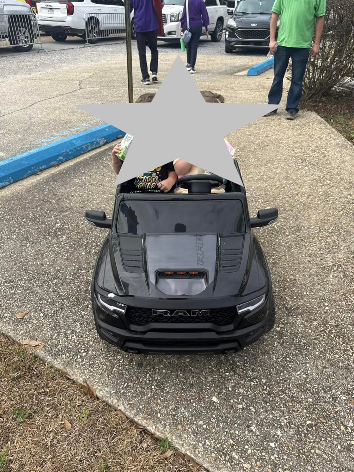 First Ride On 2 Seater Electric Car for Kids, Licensed RAM 1500 RHO 24V Ride on Truck w/Remote Control, Kids Ride on Toys w/Bluetooth, LED Lights, Spacious Truck Bed, Gear Shifter customer photo 2