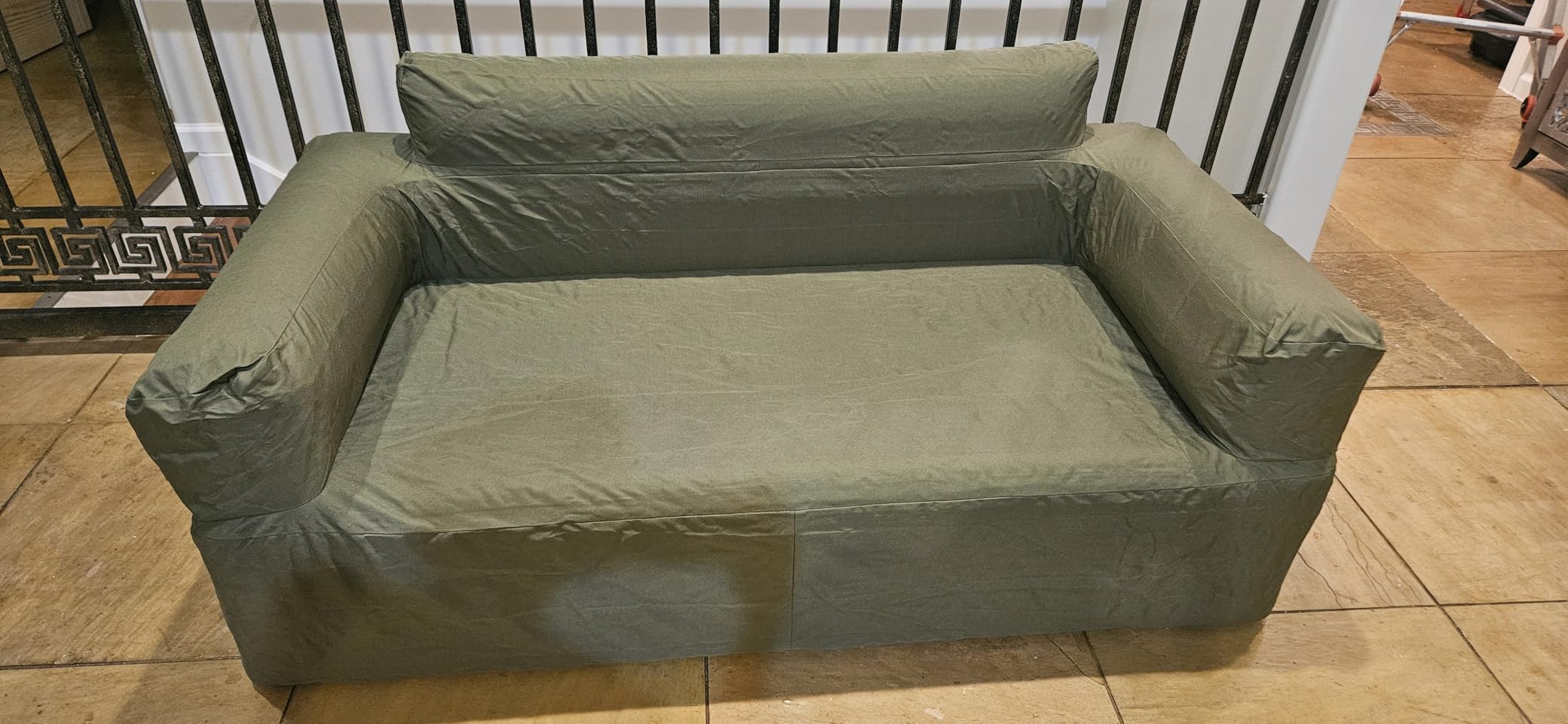 Double-Layer Inflatable Couch with Built-in Pump - Automatic Air Sofa Chair, Super Tough & Tear-Resistant Fabric for Camping, Outdoor, Travel, Home Use (Portable Luxury Comfort) customer photo 1
