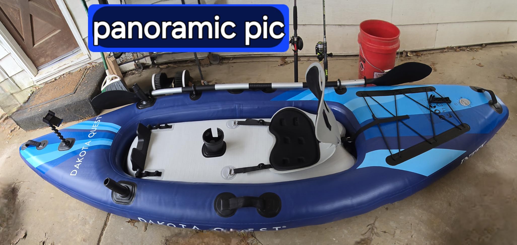 INTEX Dakota Quest Sit-On-Top Inflatable Kayak Set with Paddle & Pump customer photo 2