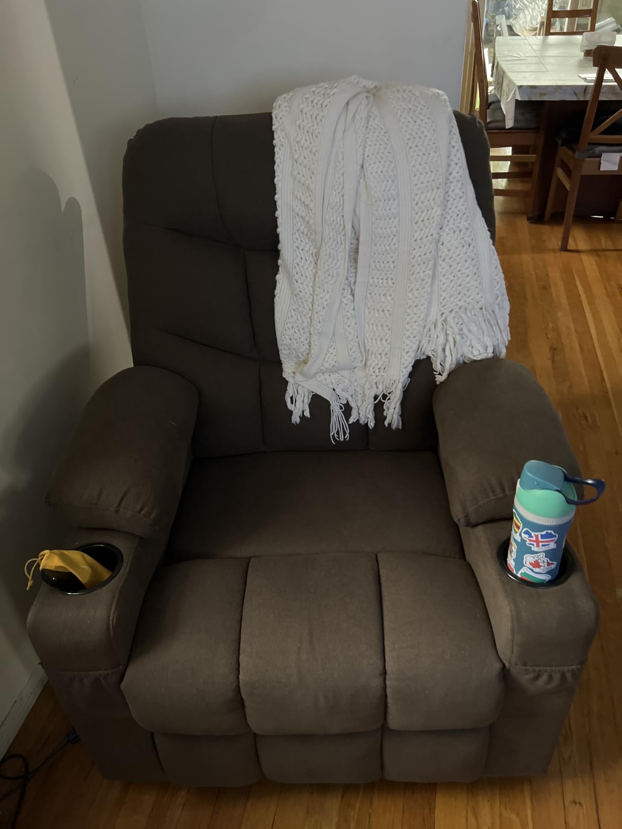 MCombo Power Lift Recliner for Elderly, Fabric R7399 (Brown, Large-Wide) customer photo 1