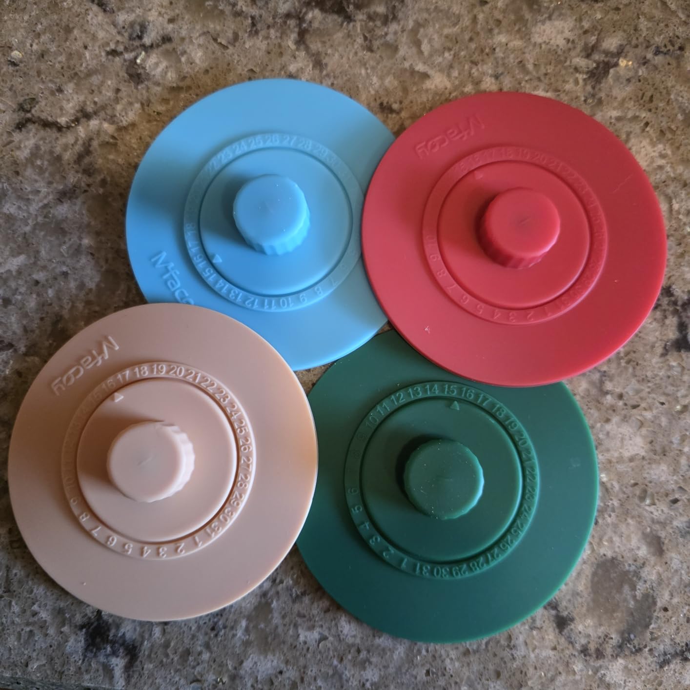 Original Patented Airlock Fermentation Lids for Wide Mouth Mason Jars, Fermenter Caps, Fermentation Kit for Sauerkraut & Pickle Kit, One Way Waterless Airlock Valve - BPA-Free customer photo 2