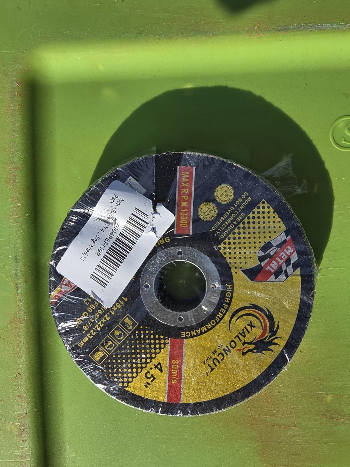 4 1/2 Cut Off Wheel Angle Grinder Cutting Disc for Metal & Stainless Steel, Max 13,300 RPM, 0.045