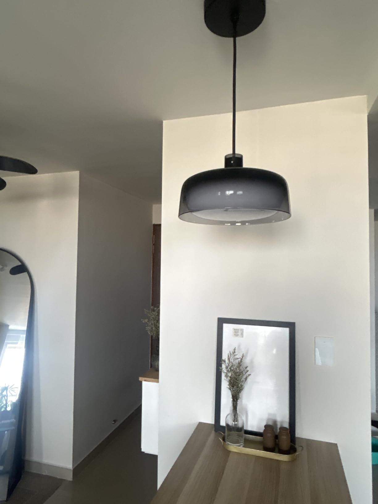 Govee Pendant Lights for Kitchen Island, Three-Layer RGBIC Smart Lighting | 1300LM, Works with Matter & Alexa, 2700K-6500K Dimmable Black Hanging Light Fixture, Adjustable Height for Dining Room customer photo 1