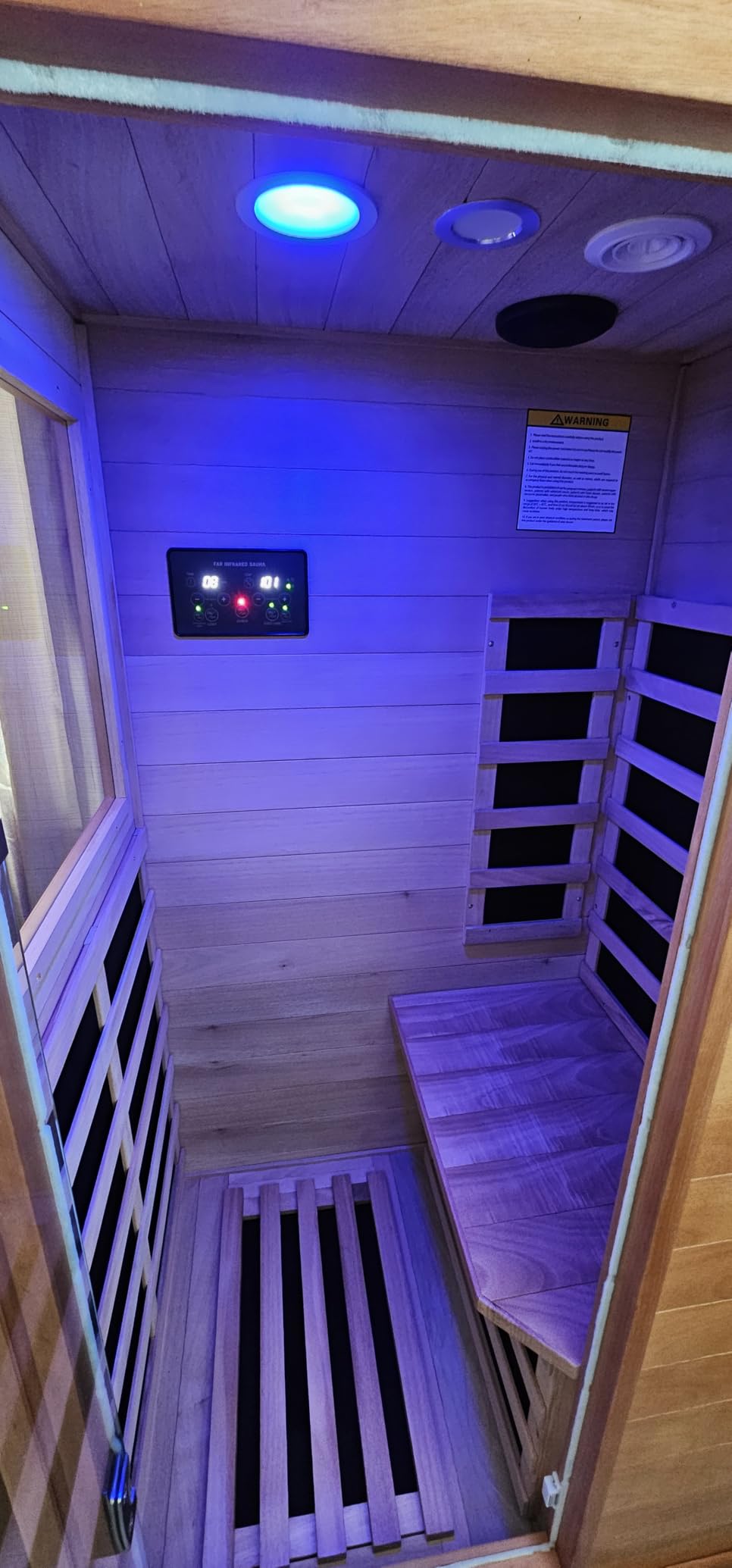 OUTEXER Traditional Steam Sauna 240V 3KW Home Spa Room for 2-3 Person customer photo 1