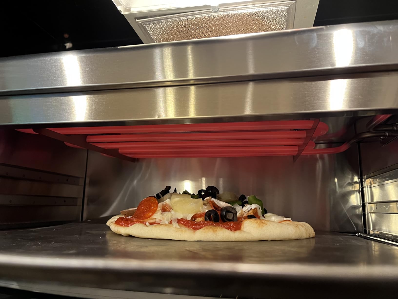 Salamander Broiler, 1500W Electric Cheese Melter w/ 550°F Heating and Stainless Steal Body, Commercial Broiler w/Removable Crumb Tray, Salamander Grill For Pizza, Grill Steaks, Sandwiches customer photo 2