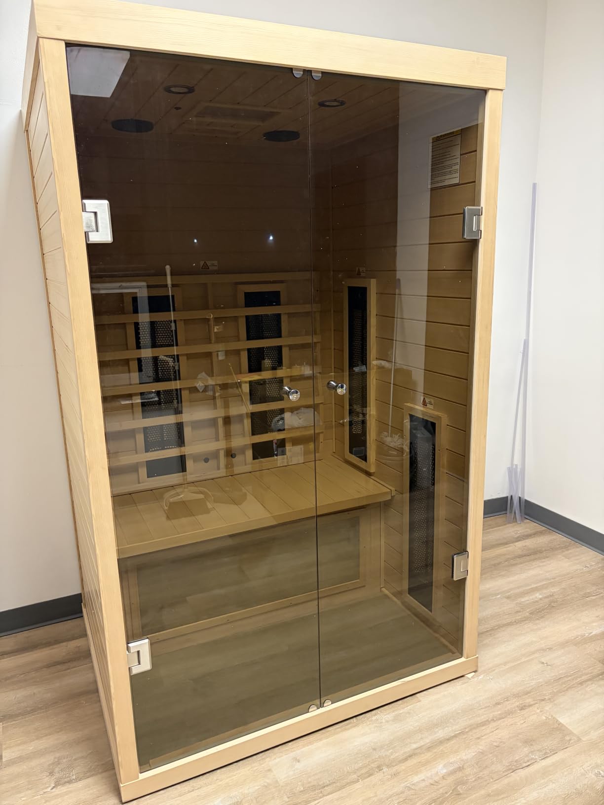 Infrared Saunas 2-3 Person, Ceramic Infrared Corner Sauna for Home customer photo 1