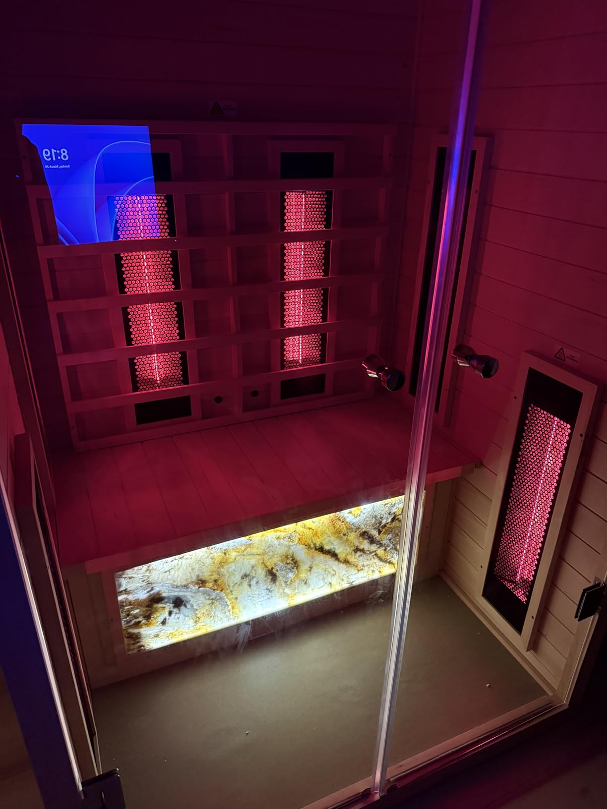 Infrared Saunas 2-3 Person, Ceramic Infrared Corner Sauna for Home customer photo 2