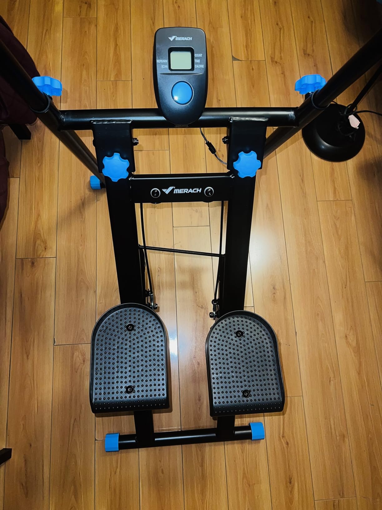 MERACH Stair Stepper with Adjustable Resistance, Foldable Stair Climber customer photo 2