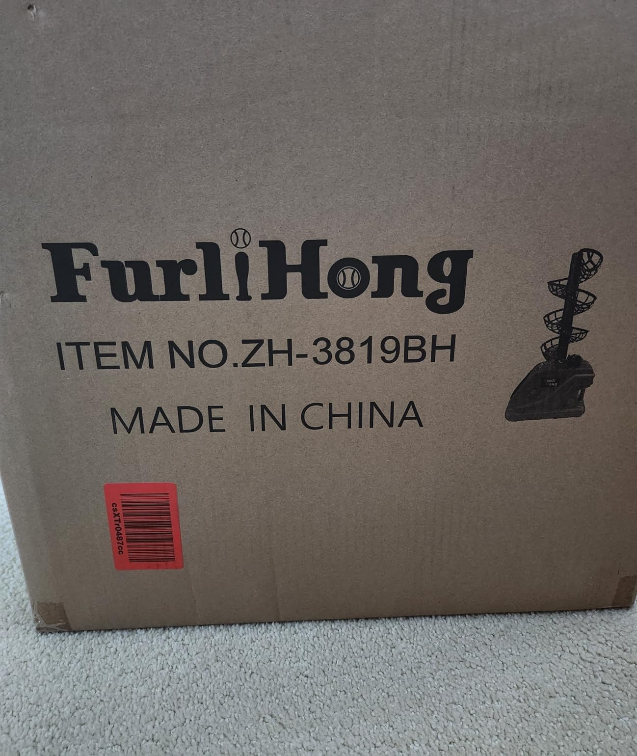 Furlihong 3819BH Portable Tennis Ball Machine customer photo 1