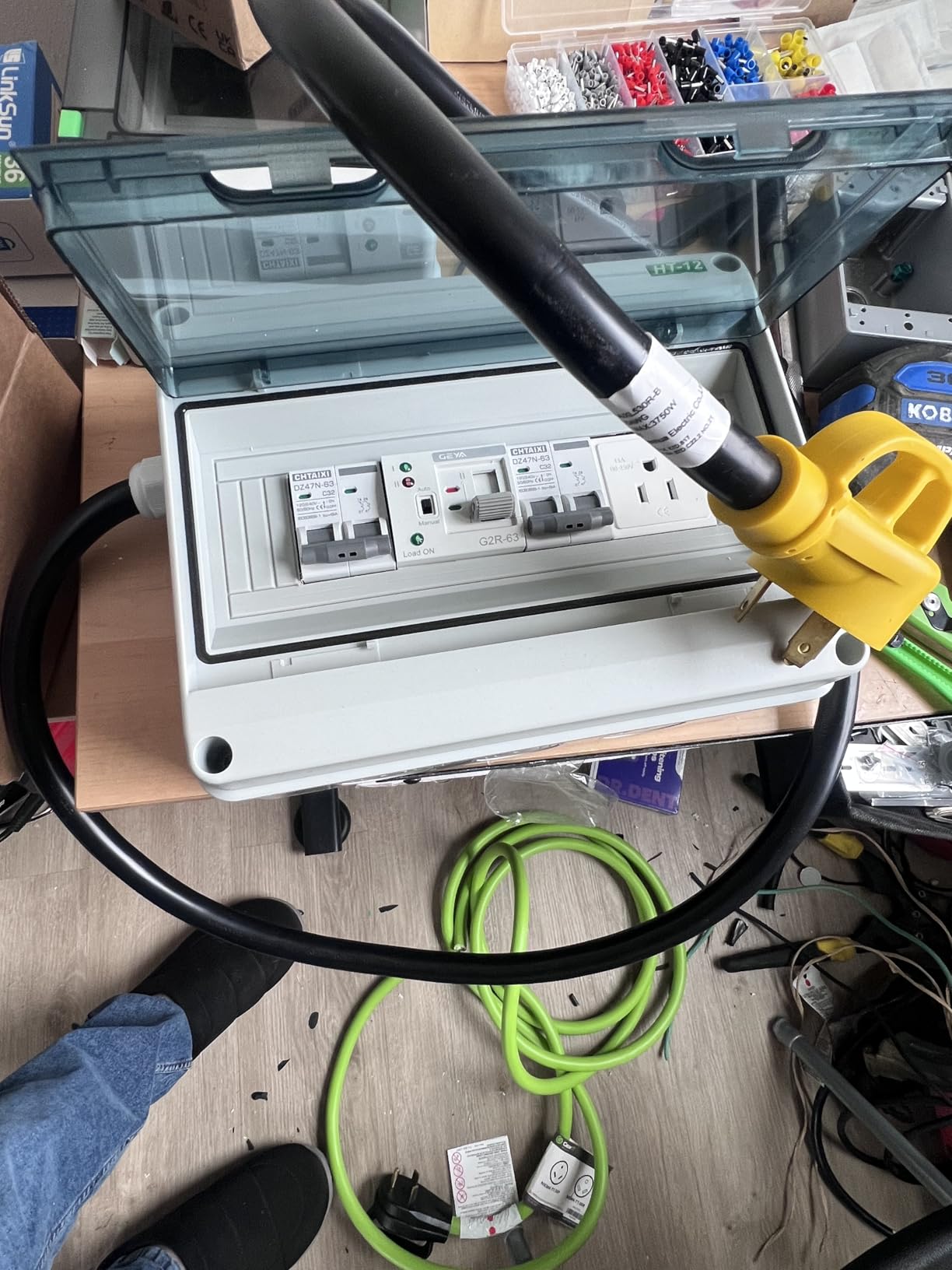 GEYA 2P 63A AC110V Automatic Transfer Switch,ATS Dual Power Auto Transfer Switch,Uninterruptible Millisecond-Level ATS,DIN Rail Mounting（G2R 2P 63A AC110V） customer photo 1