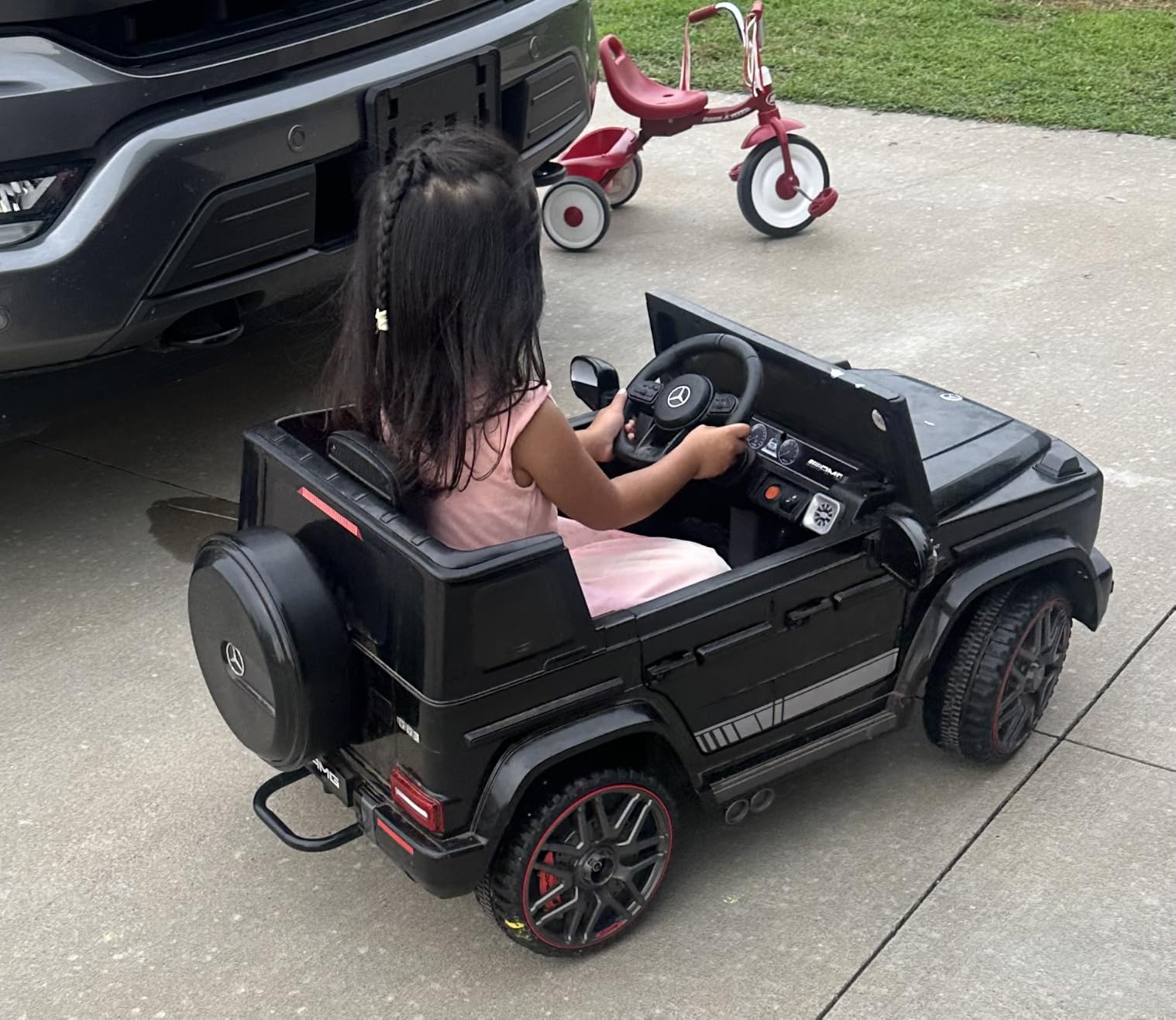 ANPABO 12V 7AH Licensed Mercedes-Benz G63 Electric Car for Kids, Grey customer photo 1