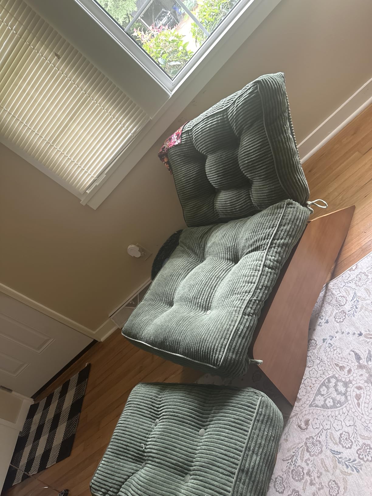 MAXYOYO Accent Chair with Ottoman, Lounge Chair with Adjustable Backrest customer photo 2