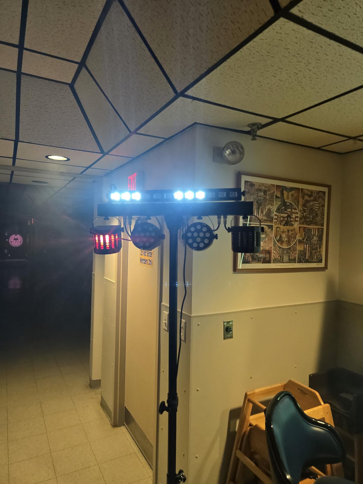Telbum DJ Lights Stand for Parties - Professional 5in1 LED DJ Lighting System with Stand, DMX512, Sound Activated Stage Lights Package for Wedding Live Band Disco Club customer photo 2