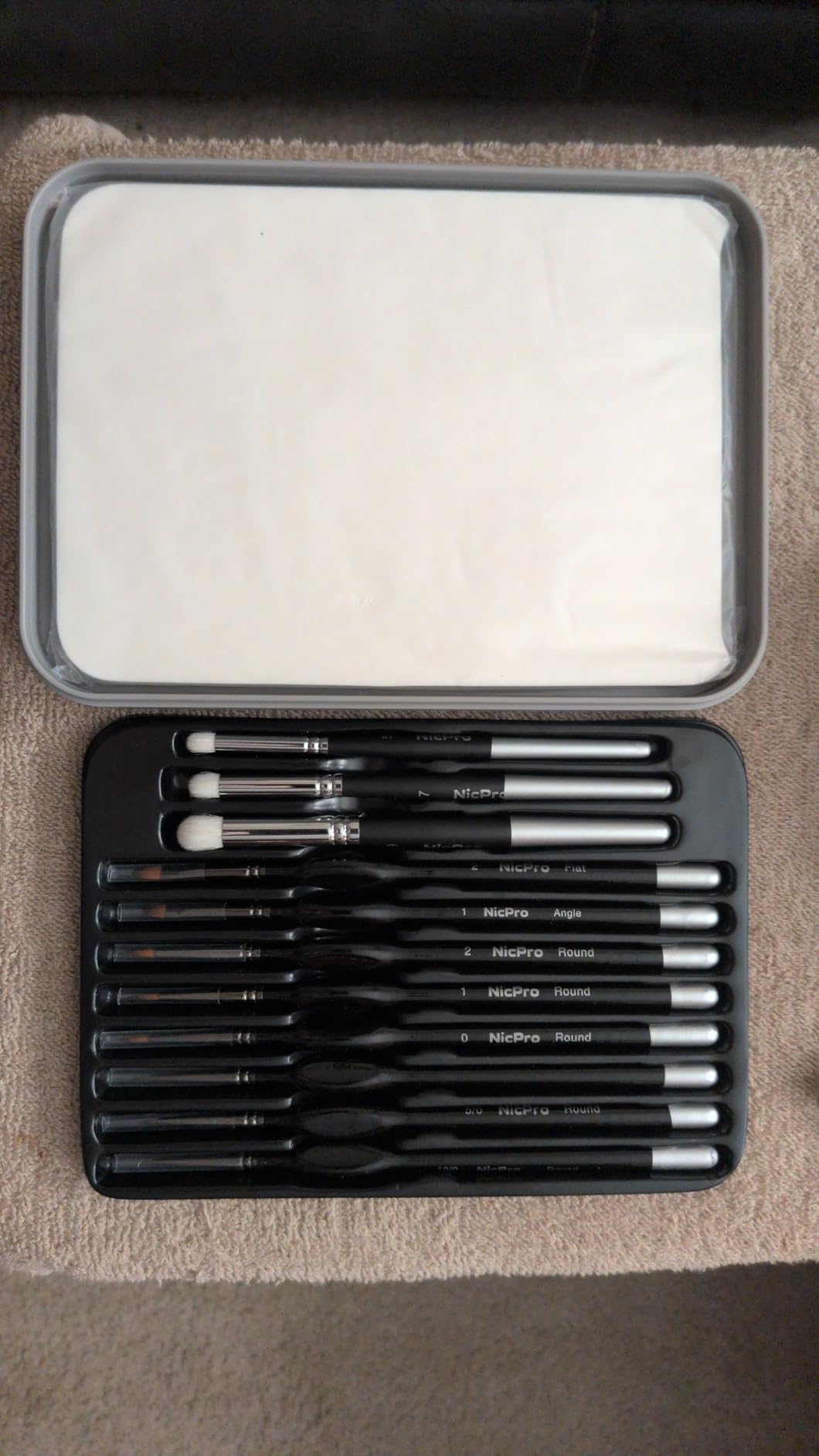 Nicpro Miniature Painting Kit with Wet Palette, Painting Handle & Brushes customer photo 2