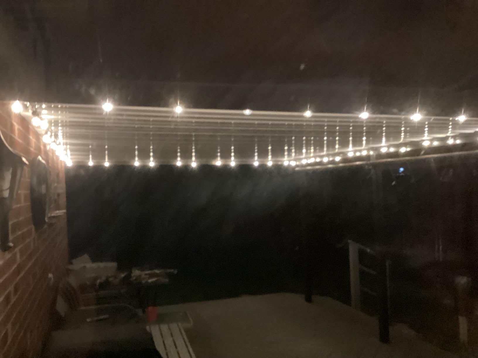 addlon Outdoor String Lights 100FT G40 with Remote 54 LED Shatterproof Bulb, Dimmable Patio Globe Lights Waterproof, Hanging Outside Lighting for Backyard, Garden, Deck, Balcony, Porch, Cafe, Decor customer photo 1