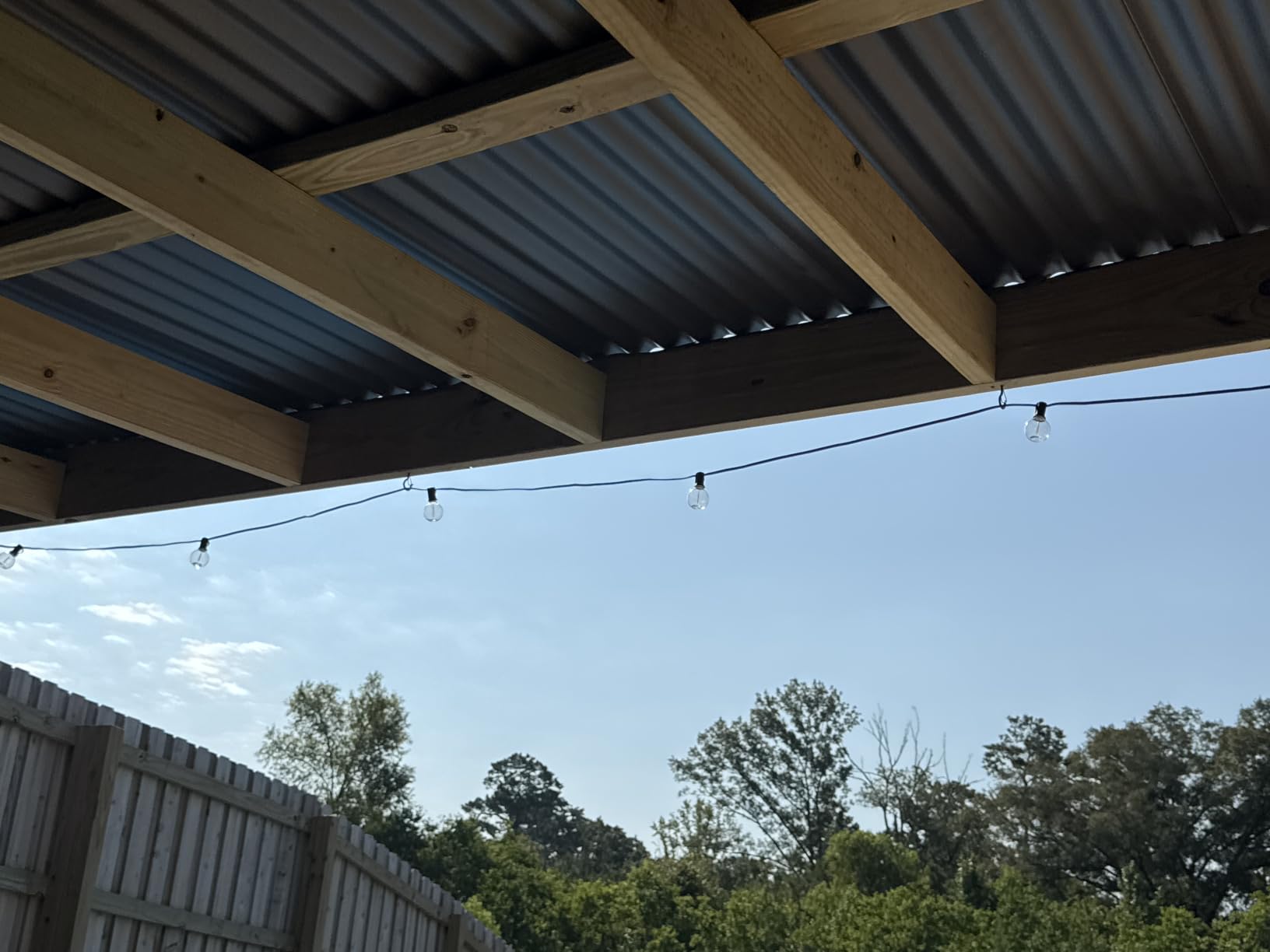 addlon Outdoor String Lights 100FT G40 with Remote 54 LED Shatterproof Bulb, Dimmable Patio Globe Lights Waterproof, Hanging Outside Lighting for Backyard, Garden, Deck, Balcony, Porch, Cafe, Decor customer photo 2