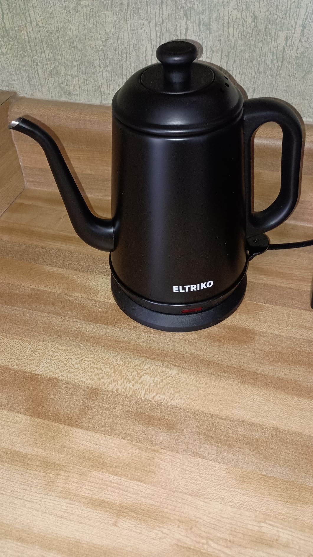 1L Gooseneck Electric Kettle for Pour Over Coffee & Tea | 1000W Fast Heating, Food-Grade Stainless Steel, Auto Shut-Off & Boil-Dry Protection, BPA-Free, Black customer photo 1