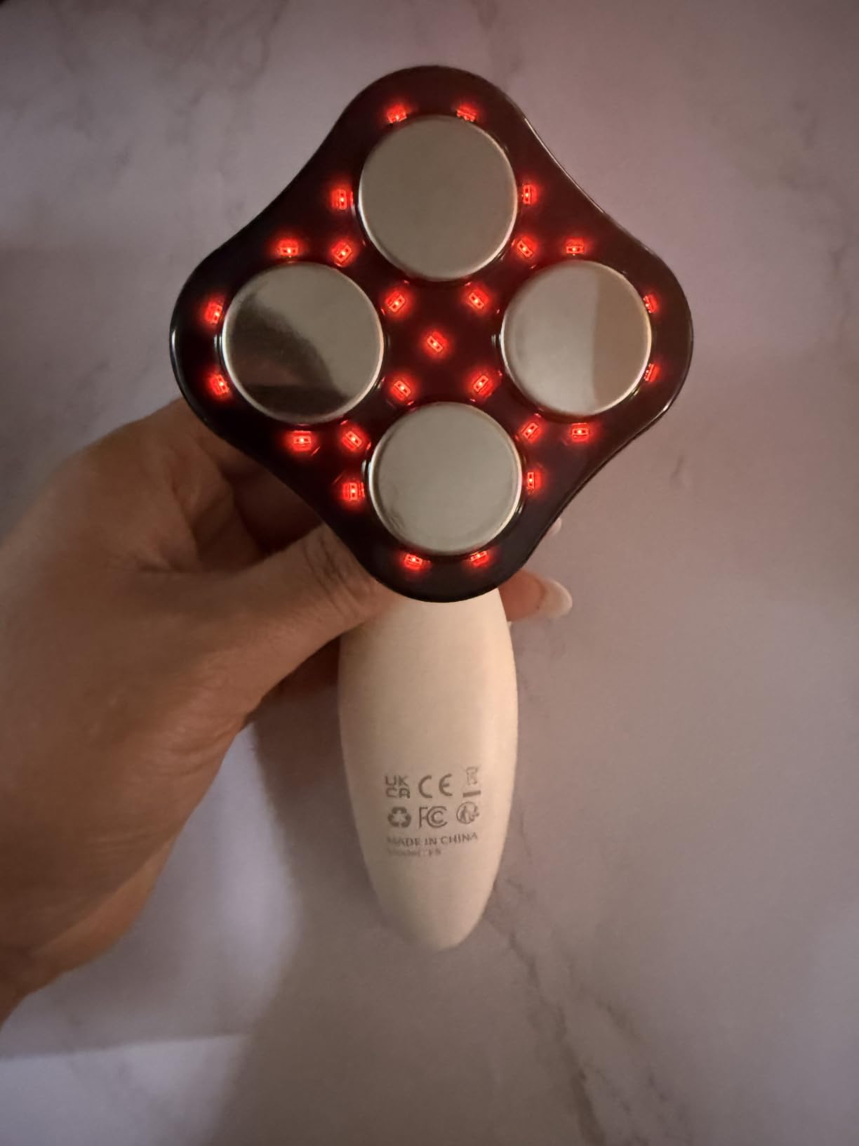 Cellulite Massager Body Sculpting Machine, Skin Tightening for Body | 3 Modes with Heating, 10 Adjustable Intensity Levels, Suitable Legs, Belly, Waist, Arms, Buttock, Wireless & Lightweight customer photo 1